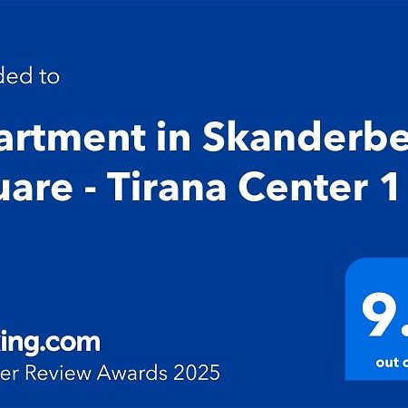 Apartment In Skanderbeg Square - Tirana Center 1 المظهر الخارجي الصورة